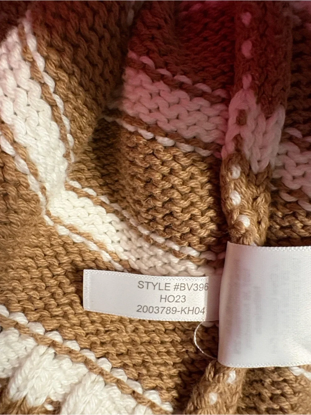 J. Crew Rollneck Sweater Stripe XXL Tan White Relaxed Fit Cotton Preppy Summer